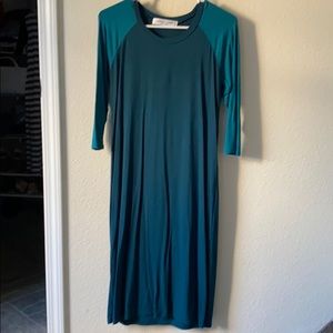 Sonnet James Remi Play Dress Midi Raglan Teal